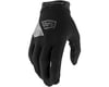 100% Ridecamp Men's Full Finger Glove (Black) (M)