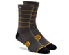 100% Advocate Socks (Charcoal/Mustard) (L/XL)