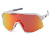 Image 1 for 100% S3 Sunglasses (Soft Tact White) (HiPER Red Multilayer Mirror Lens)