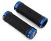 Answer Flangeless Lock-On Grips (Black/Blue) (Pair) (105mm)