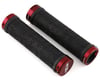Image 1 for Answer Flangeless Lock-On Grips (Black/Red) (Pair) (135mm)