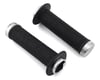 Answer Flange Lock-On Grips (Black/Polished) (Pair) (135mm)