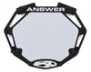 Image 1 for Answer 3D BMX Number Plate (Black) (Mini)