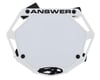 Image 1 for Answer 3D BMX Number Plate (White) (Mini)