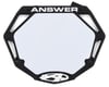 Answer 3D BMX Number Plate (Black) (Pro)