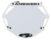 Answer 3D BMX Number Plate (White) (Pro)
