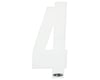 Answer 2" Number Plate Stickers (White) (4)