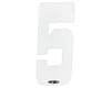 Answer 2" Number Plate Stickers (White) (5)