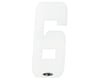 Answer 2" Number Plate Stickers (White) (6)