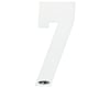 Answer 2" Number Plate Stickers (White) (7)
