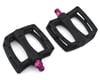 Colony Fantastic Plastic Pedals (Black/Pink) (Pair) (9/16")