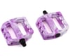 Image 1 for Demolition Trooper Plastic Pedals (White/Purple Swirl) (Pair)