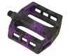 Demolition Trooper Plastic Pedals (Black/Purple Swirl) (Pair) (9/16")