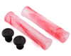 Image 1 for Demolition Axes Flangeless Grips (Clear/Red Swirl) (Pair)