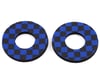 Flite BMX MX Grip Checker Donuts (Black/Blue) (Pair)