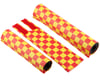 Image 1 for Flite Classic Checkers BMX Pad Set (Red/Yellow)