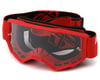 Fly Racing Youth Focus Goggle (Red/Black) (Clear Lens)