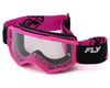 Fly Racing Youth Focus Goggle (Black/Pink) (Clear Lens)