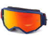 Fly Racing Zone Goggles (Red/Navy) (Red Mirror/Amber Lens)