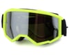 Image 1 for Fly Racing Zone Goggles (Black/Hi-Vis) (Silver Mirror/Smoke Lens)