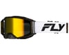 Fly Racing Zone Pro Goggle White/Blk/Gold (Gold Mirror/Smoke Lens)