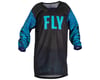 Fly Racing Youth Kinetic Mesh Jersey (Black/Blue/Purple) (Youth L)