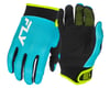 Image 1 for Fly Racing Youth F-16 Gloves (Aqua/Black/White) (Youth L)