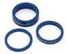 Insight Alloy Headset Spacers (Blue) (3mm/5mm/10mm) (1-1/8")