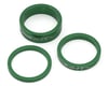 Insight Alloy Headset Spacers (Green) (3mm/5mm/10mm) (1-1/8")