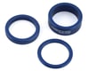 Image 1 for MCS Aluminum Headset Spacer Kit (Blue) (3 Pack) (1")