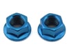 MCS Hub Axle Nuts (3/8") (10mm) (ED Blue) (Pair)