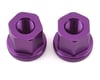 Image 1 for Mission Alloy  Axle Nuts (Purple) (3/8")