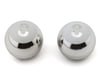 MotoKing 8-Ball Alloy Valve Caps (Schrader) (Chrome)