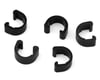 MotoKing Alloy Brake Cable/Hose Frame Clips (Black) (5)