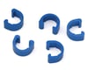 MotoKing Alloy Brake Cable/Hose Frame Clips (Blue) (5)