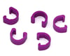 MotoKing Alloy Brake Cable/Hose Frame Clips (Purple) (5)