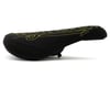 Image 2 for Odyssey Big Stitch Pivotal Seat (Slim) (Black Denim/Fluorescent Yellow)