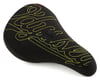 Image 1 for Odyssey Big Stitch Pivotal Seat (Fat) (Black Denim/Fluorescent Yellow)