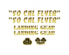 SE Bikes So Cal Flyer Decal Set (Gold Fade)