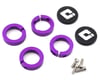 Image 2 for Tangent Pro Flanged Lock-On Grip (Purple) (130mm) (Pair)