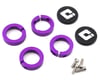 Image 2 for Tangent Mini Lock-On Flanged Grips (Black/Purple) 100mm