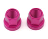 Image 1 for Theory Alloy Axle Nuts (Pink) (14 x 1mm)