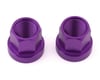 Image 1 for Theory Alloy Axle Nuts (Purple) (14 x 1mm)