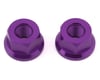 Image 1 for Theory Alloy Axle Nuts (Purple) (3/8" x 26 tpi)