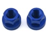 Image 1 for TNT Hub Axle Nuts (Blue) (2) (3/8")