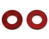 Image 1 for TNT Aluminum Axle Washers (Red) (2) (3/8")
