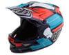 Troy Lee Designs D3 Fiberlite Full Face Helmet (Vertigo Blue/Red) (XL)