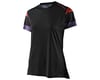 Image 1 for Troy Lee Designs Womens Lilium Short Sleeve Jersey (Rugby Black) (S)