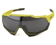 100% Speedtrap Sunglasses (Soft Tact Banana) (Black Mirror Lens) | product-related