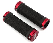 Answer Flangeless Lock-On Grips (Black/Red) (Pair) (105mm) | product-related